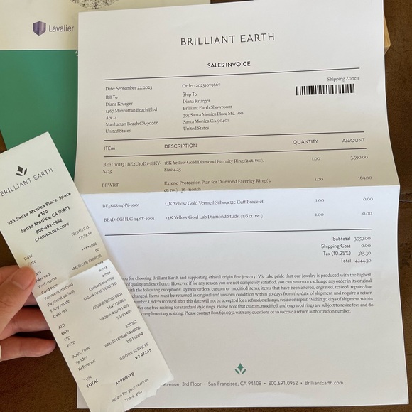 Brilliant Earth 2ct Natural Diamond Eternity Band - Picture 8 of 8